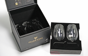 <span class=keywords><strong>Coffret</strong></span> cadeau personnalisé de bouteilles et verres à liqueur de <span class=keywords><strong>Gin</strong></span> et <span class=keywords><strong>Tonic</strong></span> de haute qualité Boîte en papier rigide cubique d'emballage - Product Image 5