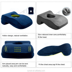 Carbón de bambú de espuma de memoria cojín de rebote lento siesta dormir estómago cama almohada hueco - Product Image 4