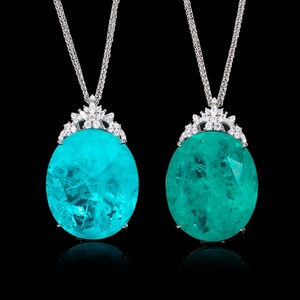 Collier pendentif ovale en cuivre imitation jade de haute qualité, élégant et écologique, 25*30mm, pour femme, idéal pour les occasions décontractées et le bureau - Product Image 4