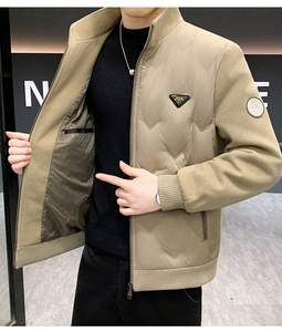 Giacca Puffer Impermeabile da <span class=keywords><strong>Uomo</strong></span> di Alta Qualità con Colletto, Abbigliamento Invernale da Esterno in Offerta - Product Image 3