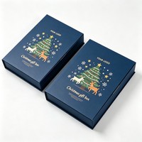 Boîte cadeau de luxe texturée spéciale, emballage magnétique pour cosmétiques et parfums, avec logo gaufré et doré, boîte rigide en forme de livre
