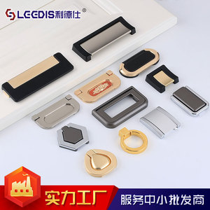 LCCDIS Cabinet Drawer <b>Handles</b> Zinc Alloy Rectangle European Style Easy Installation Furniture Hardware - Product Image 4