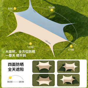 Swallowtail Butterfly Tarpaulin 6.0-7.0mm Oxford Cloth Sun Protection Outdoor Camping Picnic <b>Canopy</b> Waterproof <b>Tent</b> - Product Image 4