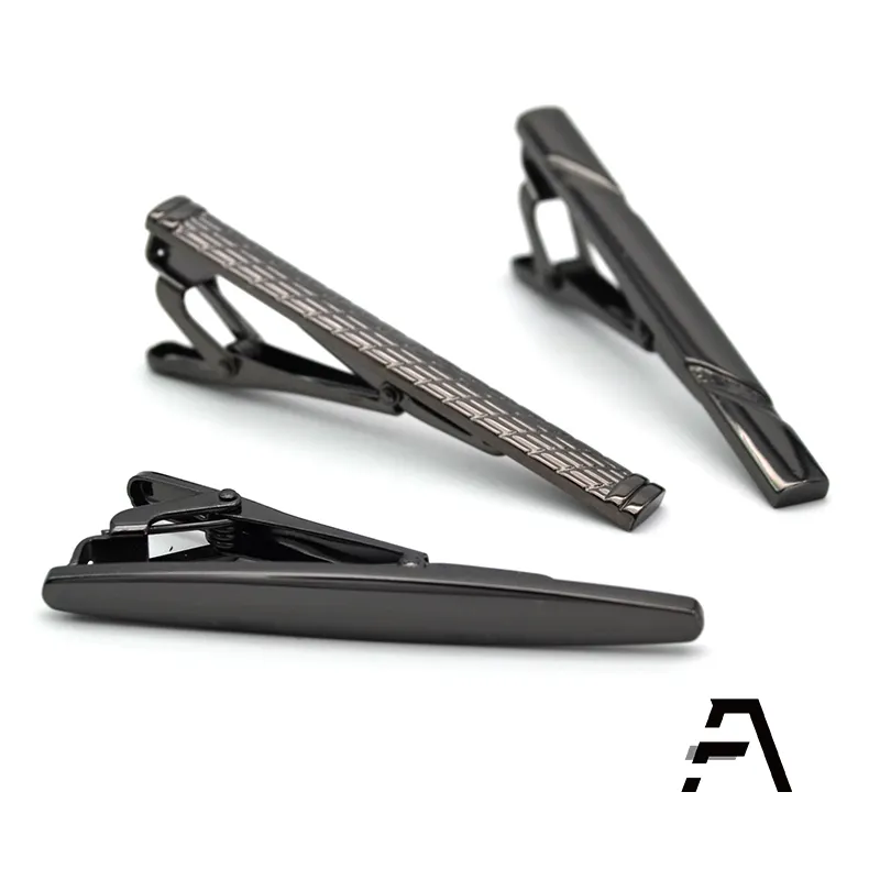 Amazon Hot Sell High Quality 3pcs Metal Neck Tie Clip Set for Men