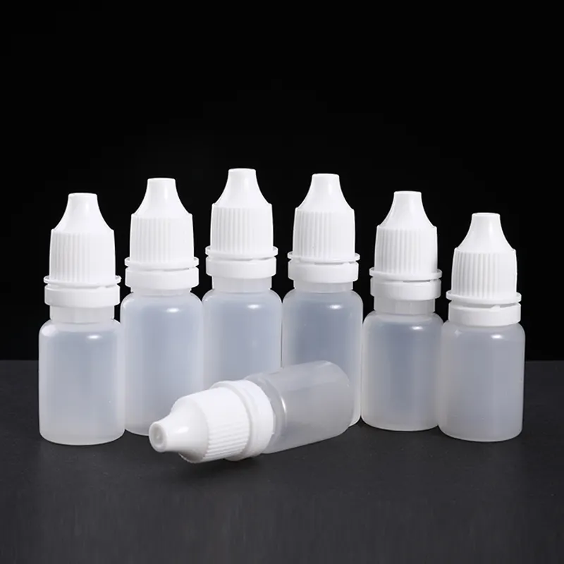 10ml 60ml 120ml Vuote Bottiglie di Plastica Squeezable Contagocce Liquido Contagocce Campione Occhi di Goccia Bottiglia Riutilizzabile