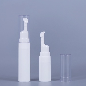 Precio de fábrica 5Ml 10Ml 15Ml Bomba sin aire Boquilla larga Tubo de crema de suero para ojos con tapa chapada para tubo de embalaje cosmético para ojos - Product Image 1