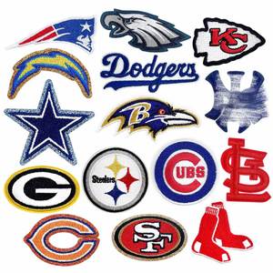 Patch brodé personnalisé sur le thème du sport, motif athlétique, appliqué thermocollant inspiré du sport pour vêtements et accessoires, vente en gros OEM - Product Image 1