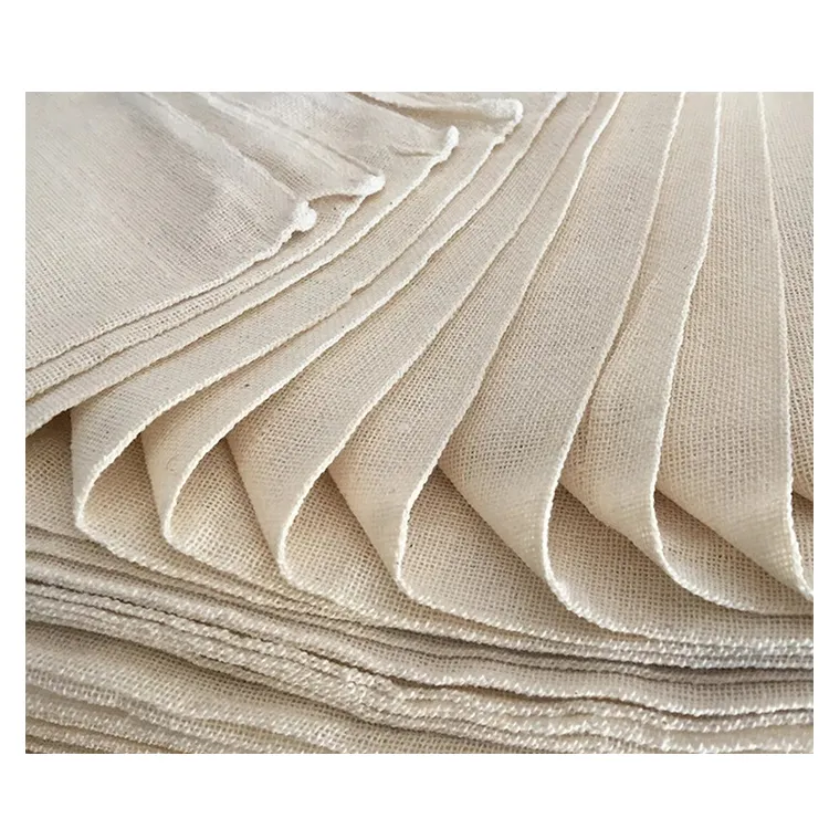 Túi Vải Cotton Greige Chưa Tẩy Trắng Giá Rẻ Bền Vững Cho Nhà Sản Xuất Nhà Máy Mới