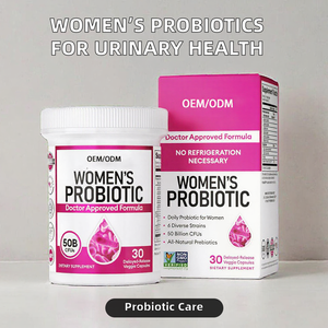 Cápsulas de Probióticos para Mujeres Adultas, Salud Vaginal y Urinaria, Arándano Rojo, D-Manosa, Prebióticos, Sabor Fresa - Product Image 2