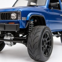 Voiture télécommandée RC Crawler 4x4 SUV Drift 2,4 GHz, bleue, ABS+Métal, LED, échelle 1:16, tout-terrain, pour le rock crawling, jouet de loisir