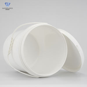 16 لتر PP قابلة للتخصيص مع غطاء ، دلاء دائري من الدرجة الغذائية بمقبض للطلاء - Product Image 3