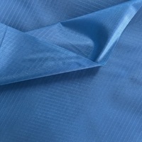 Rpet taffetas de polyester Ripstop recyclé avec 1 manteau PU