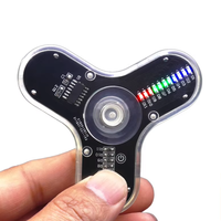 Gyroscope rotatif à LED Kit de bricolage SMD Soudage POV Rotation Diode colorée Gyroscope lumineux Kit de pratique de soudure