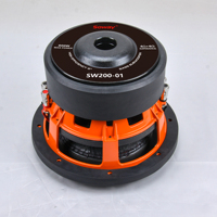 Haut-parleur OEM de style nouveau, vente en gros d'usine, 6,5 pouces, 1200 W, 2+2 ohms, pour système audio de voiture, caisson de basses