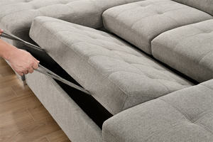 आपूर्तिकर्ता आधुनिक सोफे से बाहर निकाला गया आर्मचेयर चीन भंडारण कंटेनर के साथ सोफे बिस्तर के पीछे से बाहर निकाला गया - Product Image 6