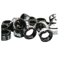 Bague en aluminium droite de 7 mm pour oiseaux, tels que pigeons / canaris / perroquets / oiseaux de jade