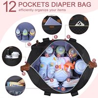 Grand sac de maternité étanche personnalisé pour maman Sacs pour bébé avec étui à sucette Sac fourre-tout pour maman