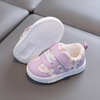 Chaussures de sport pour enfants, respirantes en maille, légères, fermeture auto-agrippante, antidérapantes, avec empiècements à la cheville, semelle intermédiaire en TPR, doublure en coton