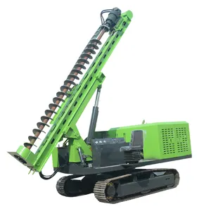 Fast Speed Crawler Type Solar Photovoltaic Pile Driver Solar Pile Driver For Big Slope Hydraulic Sheet Pile Vibrator Hammer