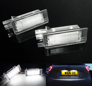 Nouvelle lumière de plaque d'immatriculation LED 8200013577 blanche DC 12V pour Espace/Laguna/Modus/Scenic/<span class=keywords><strong>Zoe</strong></span>/Duster - Product Image 1