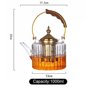 Оптовый Традиционный китайский роскошный стеклянный чайник с ручкой - Product Image 5