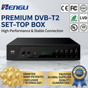 Décodeur DVB-T2 OEM, Mpeg4 STB, décodeur numérique double cœur DVB-T2, boîte <span class=keywords><strong>TV</strong></span> numérique Full HD T2 avec ports USB WIFI AV - Product Image 1