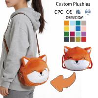 Sac bandoulière en peluche personnalisé OEM ODM certifié CPC CE UKCA EN71, motif extraterrestre de dessin animé, plusieurs couleurs, cadeau pour enfants, peluches, sac Ita