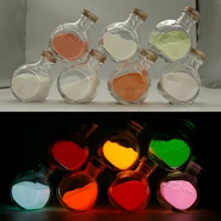 Poudre phosphorescente fluorescente auto-légère lueur lumineuse dans le pigment noir pour bricolage artisanat peinture d'art