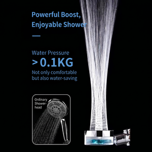 Ensemble de douche moderne avec logo personnalisé, système de pomme de douche filtrée haute <span class=keywords><strong>pression</strong></span> et ventilateur <span class=keywords><strong>turbo</strong></span> pour <span class=keywords><strong>robinet</strong></span> de baignoire - Product Image 3