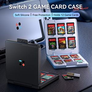 Support de stockage de mémoire portable noir avec 12 emplacements pour cartes de jeu et 12 emplacements pour cartes <span class=keywords><strong>Micro</strong></span> <span class=keywords><strong>SD</strong></span> pour un transport facile - Product Image 3