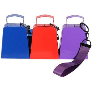 Hot Selling 4 Inch Metal Iron Cowbell Loud Sound Cheering Bell For Sports Events - Product Image 1