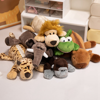Sacs à maquillage et trousses à crayons en peluche animaux de la jungle mignons en gros – Tigre, Canard, Lion, Éléphant – Boîtes à crayons en peluche rembourrées