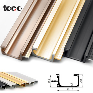 Toco Dorma Handles White Cabinet Gold Wardrobe G Pull For Profile Drawer Dresser Handle <span class=keywords><strong>Door</strong></span> Handles - Product Image 6