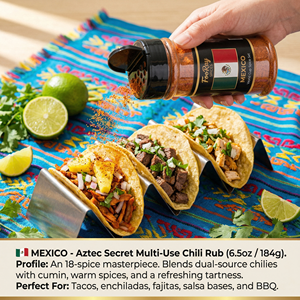Poudre d'assaisonnement épicée mexicaine Chili Rub avec couvercle à double rabat pour épices et herbes, vente en gros, export, pour acheteurs d'épices, OEM, <span class=keywords><strong>supermarché</strong></span> - Product Image 3