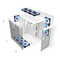 Boîtier d'ordinateur de jeu SNOWMAN, nouvelle version, tour ATX, verre trempé, boîtier d'ordinateur de bureau, boîtier de PC de jeu