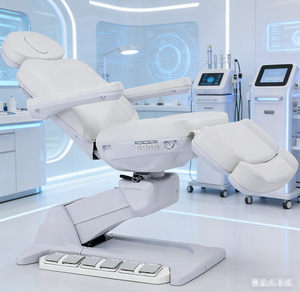 Table de Beauté Électrique 4 Moteurs, Dossier Réglable en Hauteur – Idéale pour Clinique Médicale Esthétique, Chirurgie Plastique, Traitement Facial - Product Image 1