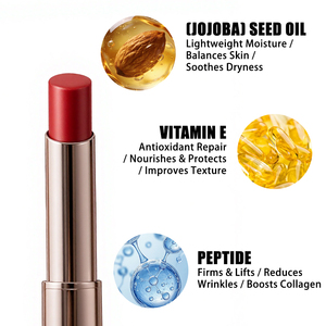Rouge à lèvres personnalisé avec logo, technologie de <span class=keywords><strong>film</strong></span> biomimétique pour un fini brillant longue durée, formule non collante, rouge à lèvres à la vitamine E - Product Image 4