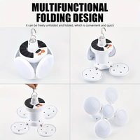 Lampes solaires pliables portables multifonctions super lumineuses avec affichage de la puissance, éclairage de tente, éclairage LED pour le camping