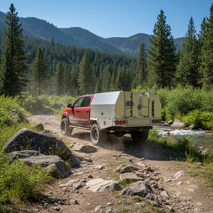 Toldo de <span class=keywords><strong>Aluminio</strong></span> Resistente de Dos o Tres Capas para Camioneta 4x4 Todoterreno, con Recubrimiento de Polvo de Aleación, Amortiguadores Dobles de Gas, Fabricante OEM ODM - Product Image 5
