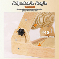 Rascador para Gatos Vertical en Forma de L Grande y Cama para Gatos Todo en Uno, Plegable, Resistente al Desgaste, Tabla de Sisal Antideslizante para Gatos