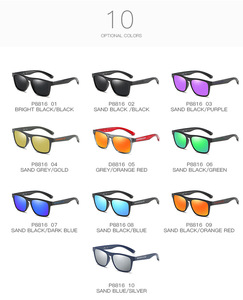 Gafas de sol polarizadas para hombre, lentes de sol masculinas de estilo Retro, rectangulares, adecuadas para conducir, P8816 - Product Image 4