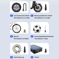 Démarreur de batterie 1000A, Compresseur d'air 150 PSI, Boîtier de démarrage 12V avec écran LCD, Lampe de poche, Boîte de rangement, pour véhicules utilitaires 5.0L, Batterie polymère 6000mAh