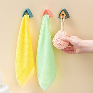 <span class=keywords><strong>Pince</strong></span> à <span class=keywords><strong>torchon</strong></span> de cuisine organisateur porte-serviettes adhésif porte-serviettes mural sans poinçon supports de rangement pour serviettes crochet de suspension - Product Image 6