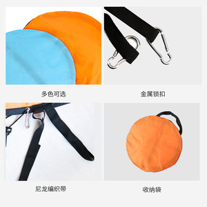 Voile à énergie éolienne pour paddleboard pliable orange pour 1 personne, eaux calmes et brise légère, usage récréatif - Product Image 3