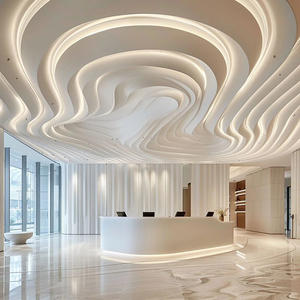 Haute qualité Guangdong métal extensible <span class=keywords><strong>plafond</strong></span> plaque aluminium Temple bande Grain de bois plafonds perforés matériaux de construction pour - Product Image 5