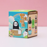 Boîte Mystère Lumineuse en Verre Hayao Miyazaki : Ornement Mignon de l'Homme Sans Visage et de l'Elfe, Cadeau Japonais pour Enfants de 7 à 12 Ans