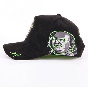 หมวกเบสบอลแบบ 5 แผง ปักลาย ออกแบบเองได้ สำหรับกิจกรรมกลางแจ้ง  บุผ้าซาติน  หนังกลับ  สไตล์สตรีท  รับทำโลโก้ตามสั่ง ขายส่ง - Product Image 2