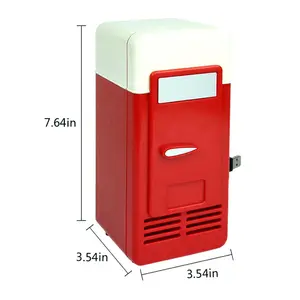 Mini geladeira usb portátil para acampamento, geladeira usb com função de resfriamento e aquecimento, para piquenique, usb