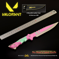 Couteau tactique VALORANT 28CM alliage restauré modèle gaine en cuir artefact militaire collecteur cadeau répliques COSplaying accessoire couteau
