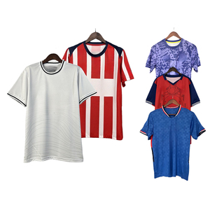 2025-26, новая дешевая мужская футболка белого, красного и синего цвета, Футбольная майка тайского качества, Футбольная майка - Product Image 5